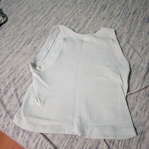 Banana Republic Ribbed Tank Top in White